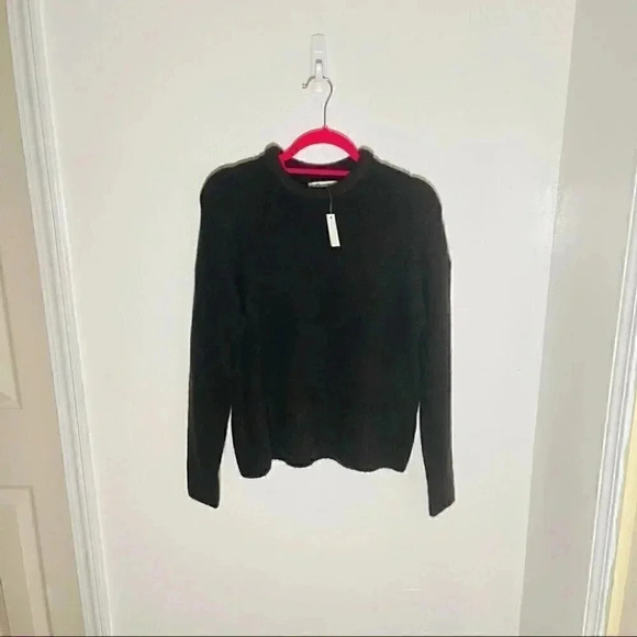 NEW Madewell Fulton Pullover Sweater Alpaca Chunky Knit Heathered Raisin Preppy - Picture 2 of 8